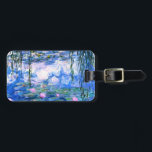 Monet Pink Water Lilies  Gepäckanhänger<br><div class="desc">Ein Monet rosa Wasserlililie Gepäckanhänger mit schönen rosa Seerosen,  die in einem ruhigen,  blauen Teich mit Lilienpolstern schwimmen. Ein großartiges Monet-Geschenk für die Liebhaber von Impressionismus und französischer Kunst.</div>