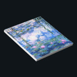 Monet Pink Water Lilies  Notizblock<br><div class="desc">Ein Monet rosa Wasserlilienheber mit schönen rosa Seerosen,  die in einem ruhigen,  blauen Teich mit Lilienpolstern schwimmen. Ein großartiges Monet-Geschenk für die Liebhaber von Impressionismus und französischer Kunst.</div>