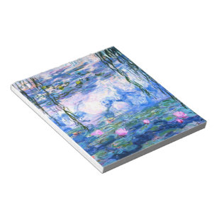 Monet Pink Water Lilies Notizblock