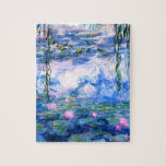 Monet Pink Water Lilies Puzzle<br><div class="desc">Ein Puzzle mit rosafarbenen Seerosen in Monet, in dem wunderschöne rosa Seerosen in einem ruhigen, blauen Teich mit Lilienpolstern schwimmen. Ein großartiges Monet-Geschenk für die Liebhaber von Impressionismus und französischer Kunst.</div>