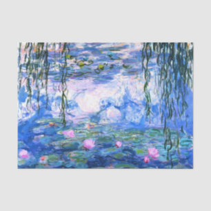 Monet Pink Water Lilies Seidenpapier