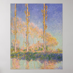 Monet - Poplars Poster