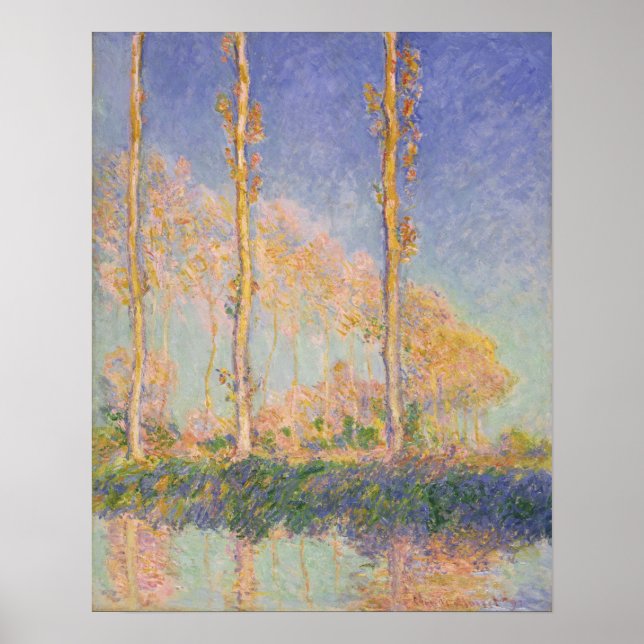 Monet - Poplars Poster (Vorne)