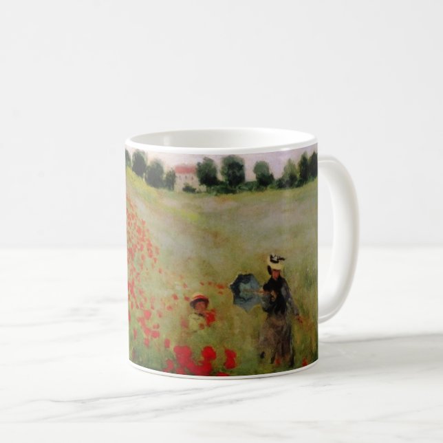 Monet Poppies Kaffeetasse (VorderseiteRechts)