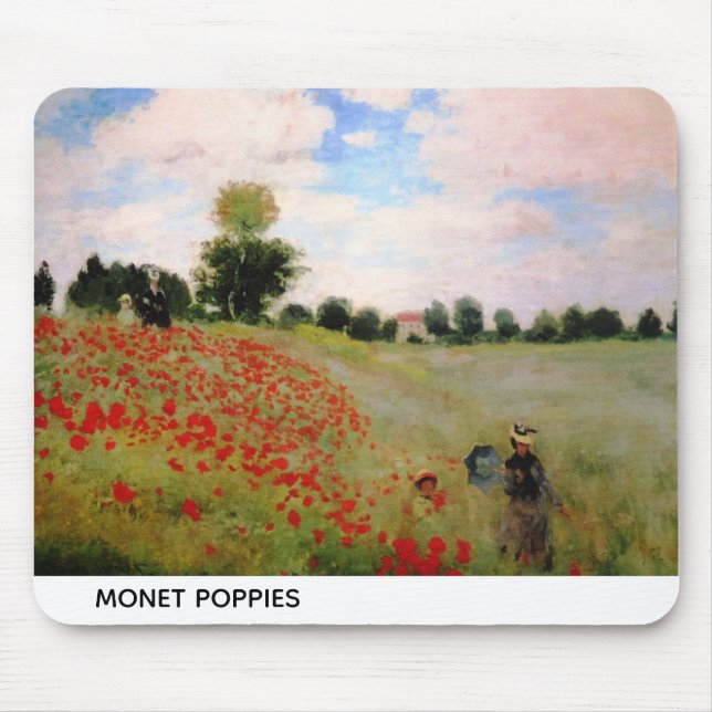 Monet Poppies Mousepad (Vorne)