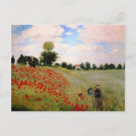 Monet Poppies Postkarte