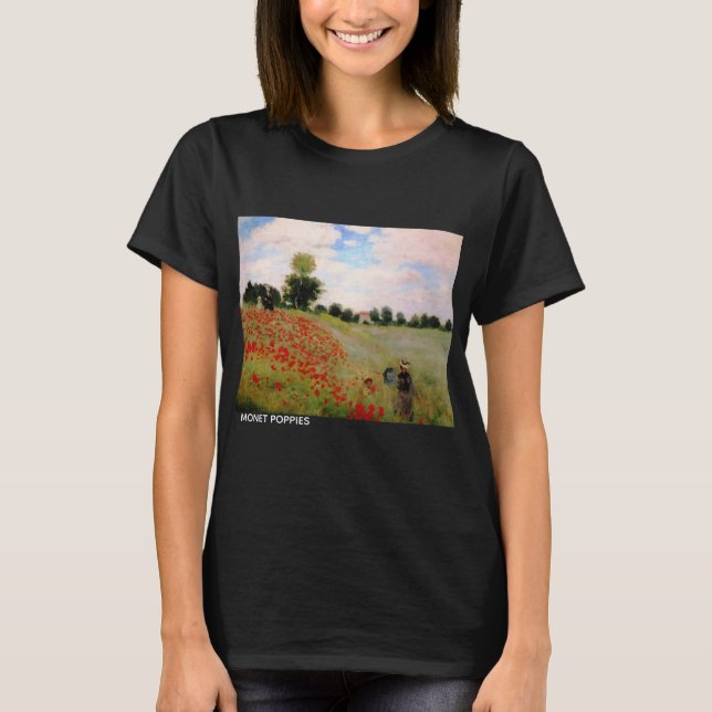 Monet Poppies T-Shirt (Vorderseite)