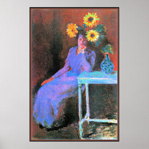 Monet - Portrait von Suzanne Hoschede Poster