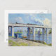 Monet - Railway Bridge at Argenteuil Postkarte (Vorne/Hinten)