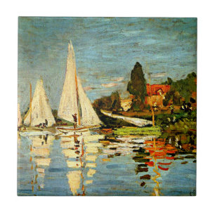 Monet, Regattas in Argenteuil Fliese