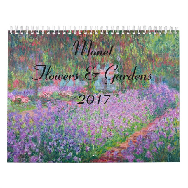 Monet Riesige Blume und Gärten 2017 Kalender (Titelbild)