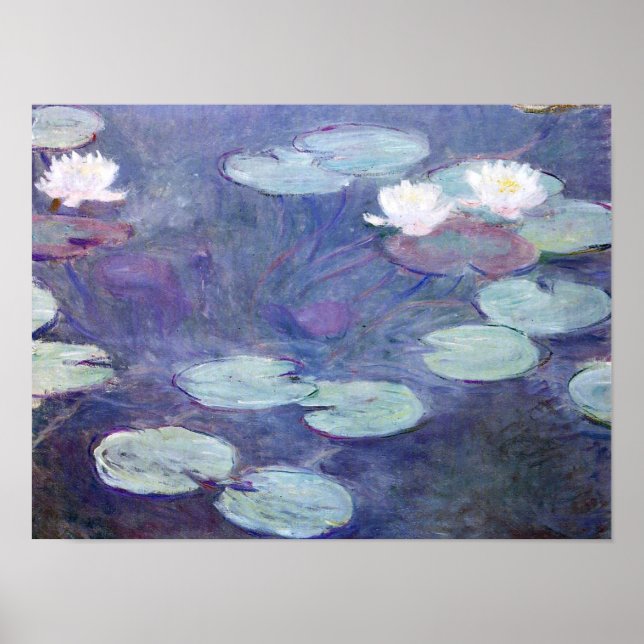 Monet - Rosa Water-Lilies Poster (Vorne)