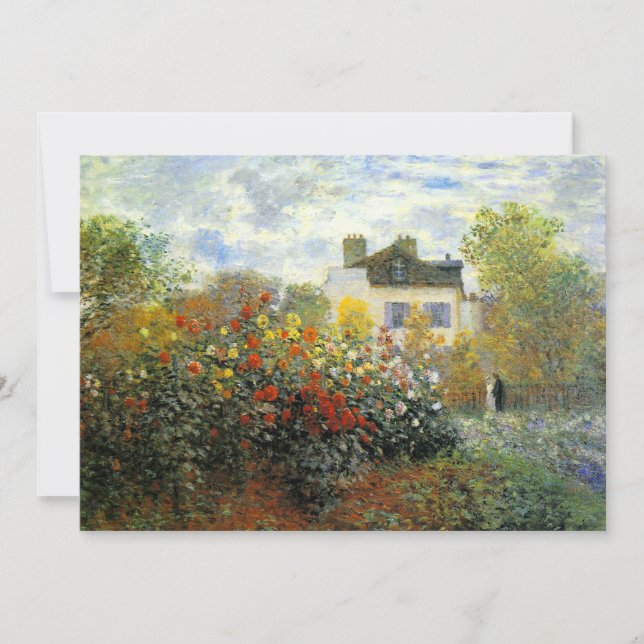 Monet Rose Garden Einladung (Vorderseite)