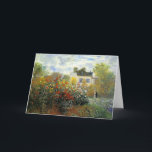 Monet Rose Garden Grußkarte Karte<br><div class="desc">Monet Rose Garden Grußkarte. Öl auf Leinwand aus dem Jahr 1883. Der französische Impressionist Claude Monet hat einige der schönsten Gartenlandschaften in Giverny in der Nähe seiner Zuhause erschaffen. Dies ist eines seiner früheren Werke, in denen morgens in der Nähe von Argentinien ein Rose-Garten dargestellt wird. Die Arbeit zeigt gelbe,...</div>