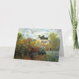 Monet Rose Garden Grußkarte Karte