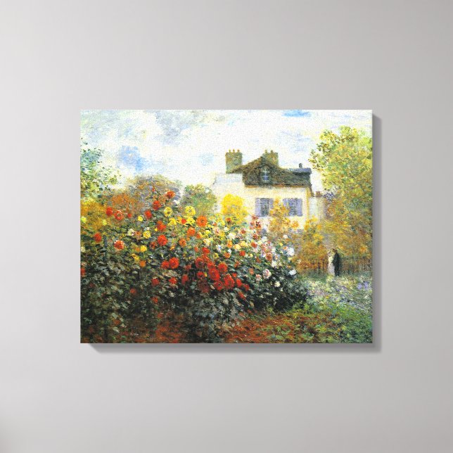 Monet Rose Garden Leinwanddruck (Vorderseite)