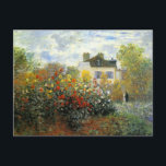 Monet Rose Garden Postkarte<br><div class="desc">Monet Rose Garden Postkarte. Öl auf Leinwand aus dem Jahr 1883. Der französische Impressionist Claude Monet hat einige der schönsten Gartenlandschaften in Giverny in der Nähe seiner Zuhause erschaffen. Dies ist eines seiner früheren Werke, in denen morgens in der Nähe von Argentinien ein Rose-Garten dargestellt wird. Die Arbeit zeigt gelbe,...</div>