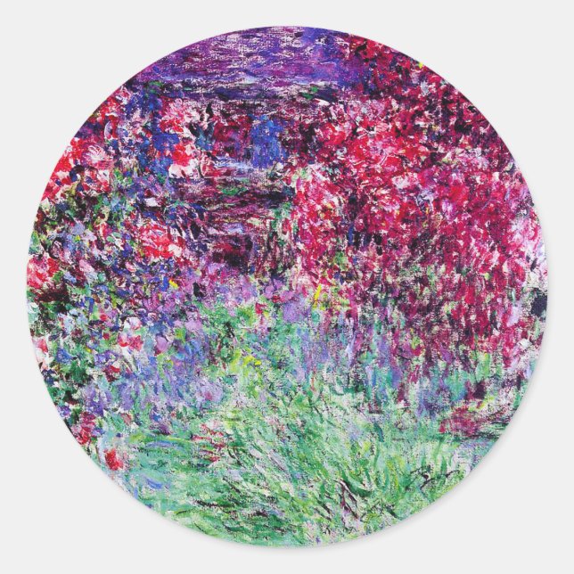 Monet Rose Stickers (Vorderseite)