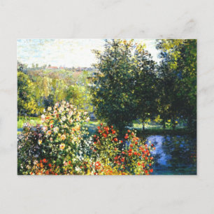 Monet - Rosen im Garten von Montgeron, Postkarte