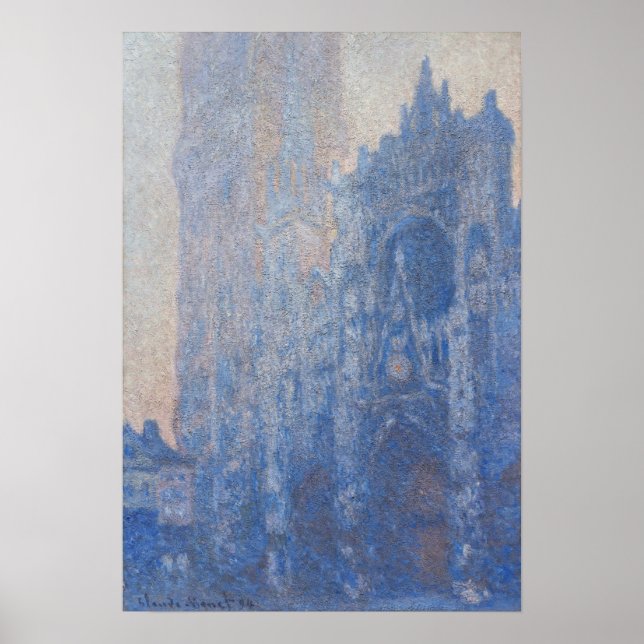 Monet - Rouen Cathedral, Tour D'Albane Poster (Vorne)