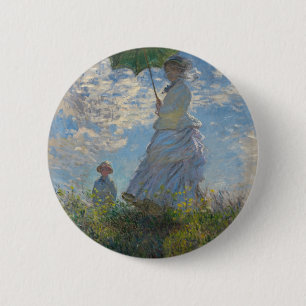 Monet’s Woman with a Parasol Button