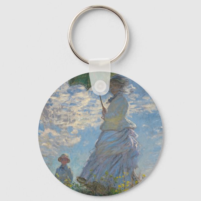 Monet’s Woman with a Parasol Schlüsselanhänger (Vorderseite)