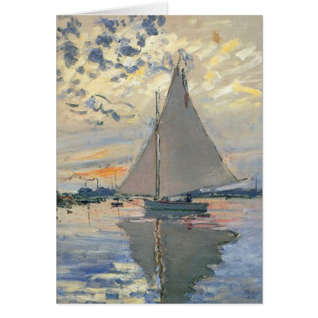 Monet Sailboat Französische Impressionismus Klassi (Vorne)