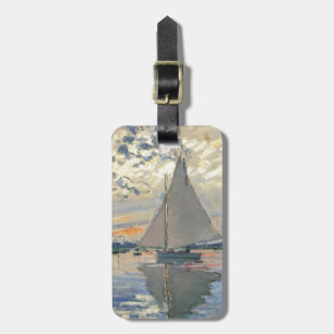 Monet Sailboat Französische Impressionismus Klassi Gepäckanhänger