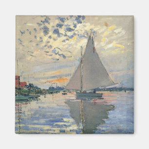 Monet Sailboat Französische Impressionismus Klassi Magnet