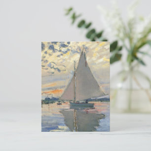 Monet Sailboat Französische Impressionismus Klassi Postkarte