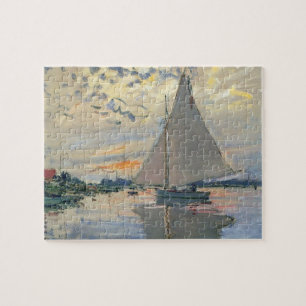 Monet Sailboat Französische Impressionismus Klassi Puzzle
