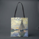 Monet - Sailboat in Le Petit-Gennevilliers,<br><div class="desc">Claude Monet Malerei,  Sailboat at Le Petit-Gennevilliers,  werfen Kissen.</div>