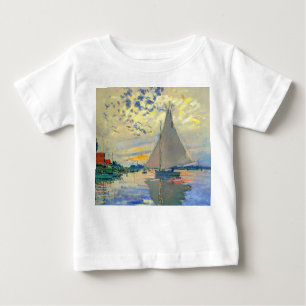 Monet Sailboat in Le Petit-Gennevilliers Baby T-shirt