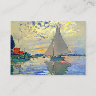 Monet Sailboat in Le Petit-Gennevilliers Begleitkarte