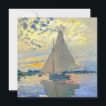 Monet Sailboat in Le Petit-Gennevilliers Einladung<br><div class="desc">Karte mit Claude Monets Ölgemälde Sailboat in Le Petit-Gennevilliers (1874). Ein ruhiges Segelboot segelt in Paris,  Frankreich. Ideal für Liebhaber des Impressionismus und französischer Kunstsammler!</div>