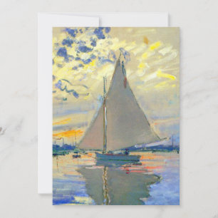 Monet Sailboat in Le Petit-Gennevilliers Einladung