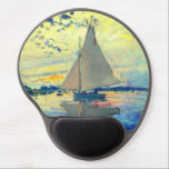 Monet Sailboat in Le Petit-Gennevilliers Gel Mousepad<br><div class="desc">Gel Mouse Pad mit Claude Monets Ölgemälde Sailboat in Le Petit-Gennevilliers (1874). Ein ruhiges Segelboot segelt in Paris,  Frankreich. Ideal für Liebhaber des Impressionismus und französischer Kunstsammler!</div>