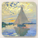 Monet Sailboat in Le Petit-Gennevilliers Getränkeuntersetzer<br><div class="desc">Untersetzer mit Claude Monets Ölgemälde Sailboat in Le Petit-Gennevilliers (1874). Ein ruhiges Segelboot segelt in Paris,  Frankreich. Ideal für Liebhaber des Impressionismus und französischer Kunstsammler!</div>