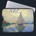 Monet Sailboat in Le Petit-Gennevilliers Laptopschutzhülle<br><div class="desc">Laptop Sleeve mit Claude Monets Ölgemälde Sailboat in Le Petit-Gennevilliers (1874). Ein ruhiges Segelboot segelt in Paris,  Frankreich. Ideal für Liebhaber des Impressionismus und französischer Kunstsammler!</div>