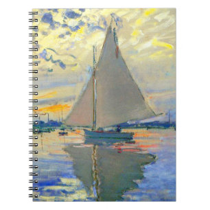 Monet Sailboat in Le Petit-Gennevilliers Notizblock