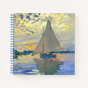 Monet Sailboat in Le Petit-Gennevilliers Notizbuch