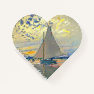 Monet Sailboat in Le Petit-Gennevilliers Notizbuch