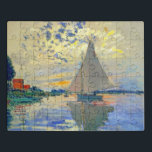 Monet Sailboat in Le Petit-Gennevilliers Puzzle<br><div class="desc">Puzzle mit Claude Monets Ölgemälde Sailboat in Le Petit-Gennevilliers (1874). Ein ruhiges Segelboot segelt in Paris,  Frankreich. Ideal für Liebhaber des Impressionismus und französischer Kunstsammler!</div>