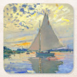 Monet Sailboat in Le Petit-Gennevilliers Rechteckiger Pappuntersetzer<br><div class="desc">Untersetzer mit Claude Monets Ölgemälde Sailboat in Le Petit-Gennevilliers (1874). Ein ruhiges Segelboot segelt in Paris,  Frankreich. Ideal für Liebhaber des Impressionismus und französischer Kunstsammler!</div>