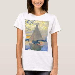 Monet Sailboat in Le Petit-Gennevilliers T-Shirt