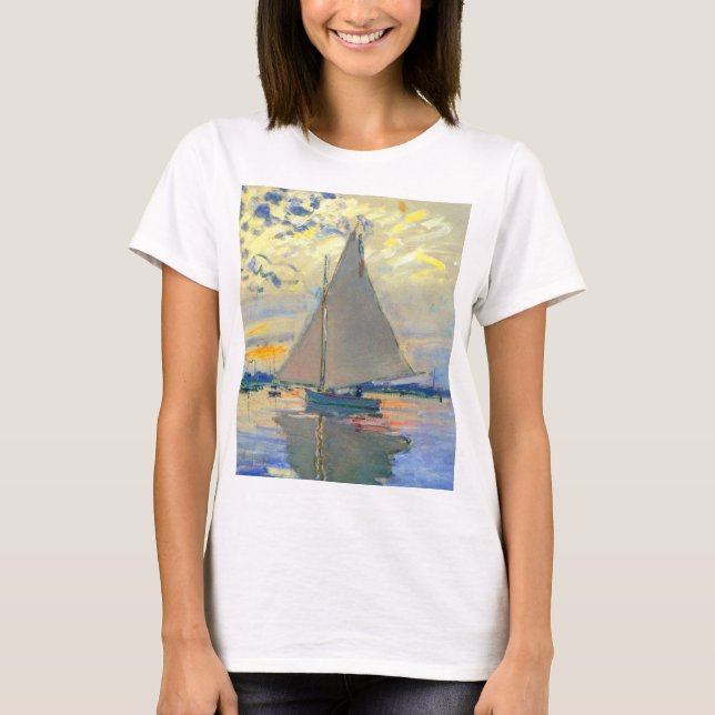Monet Sailboat in Le Petit-Gennevilliers T-Shirt (Vorderseite)