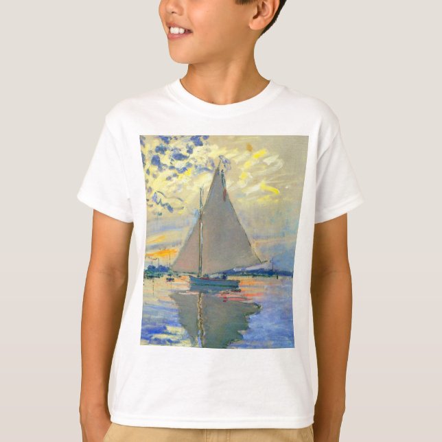 Monet Sailboat in Le Petit-Gennevilliers T-Shirt (Vorderseite)