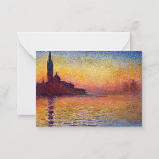Monet San Giorgio Mitteilungskarte (Vorderseite)