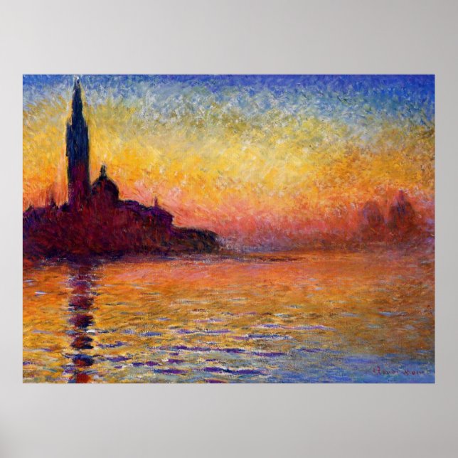 Monet San Giorgio Poster (Vorne)