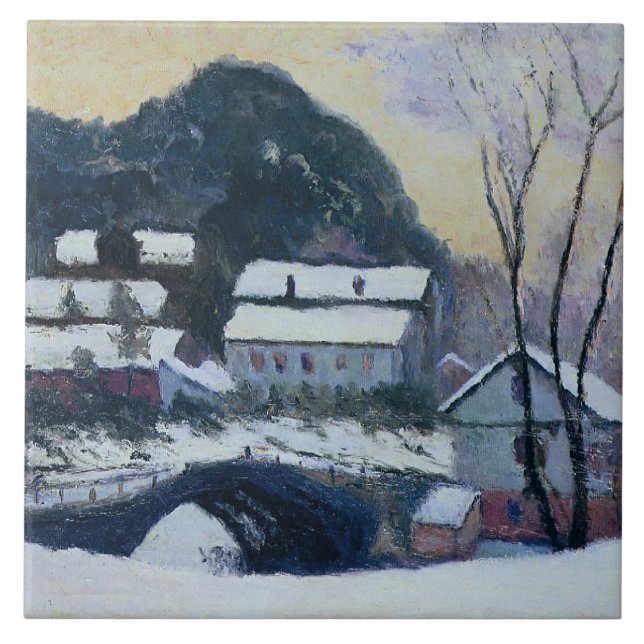 Monet - Sandviken, Norwegen Fliese (Vorderseite)